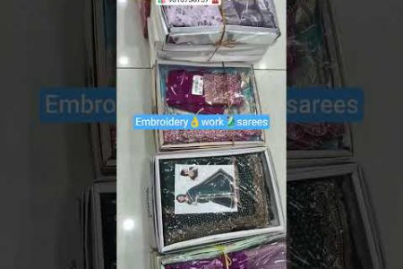 sreekanth textiles🥻 new fancy (embroidery work) sarees available ☎karimnagar wholesale shop